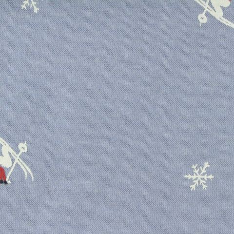 Printed Brushed Cotton Polyester French Terry Fabric