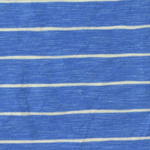 Striped Viscose Cotton Stretch Knit Fabric