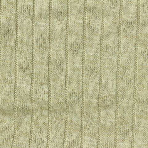 Fine Heather Viscose Nylon Blend Metallic Rib Knit Fabric