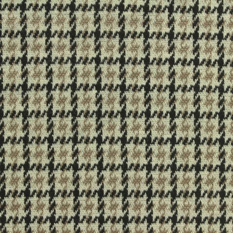 Plaid Polyester Stretch Knit Fabric