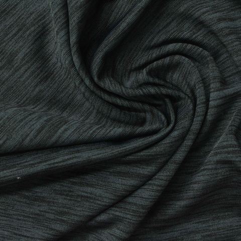 Dark Grey Marl Jersey Knit, Polyester