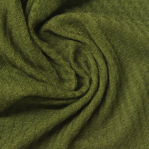 Polyester Viscose Stretch Waffle Knit Fabric