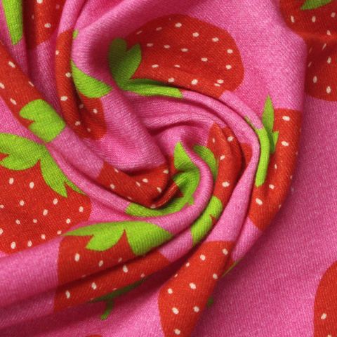 Bold Floral Washed 100% Cotton Rib Knit Fabric