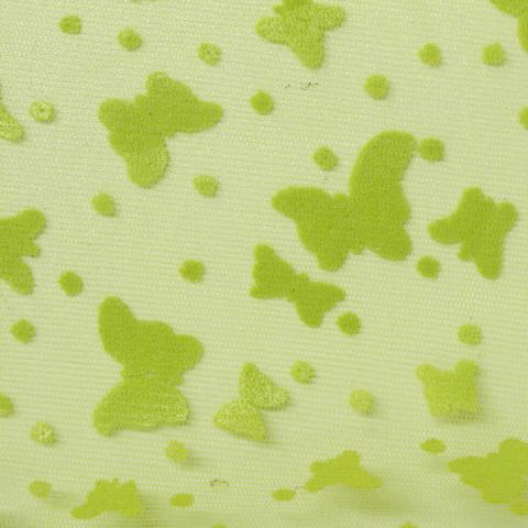 Animal Print Flocked 100% Polyester Knit Fabric