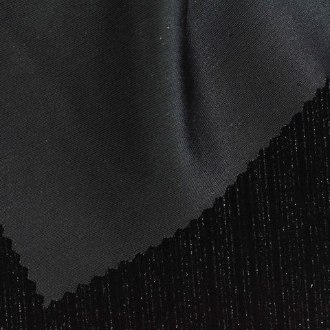 Polyester Metallic Stretch Knit Fabric