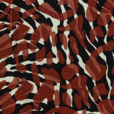 Animal Print Viscose Stretch Jersey Knit Fabric