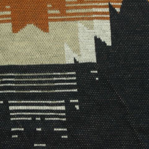 Jacquard Polyester Viscose Stretch Knit Fabric
