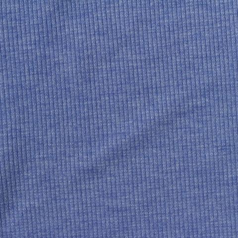 Heather Polyester Viscose Stretch Rib Knit Fabric