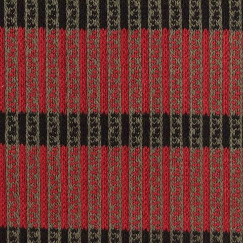 Bold Striped Cotton Polyester Stretch Knit Fabric