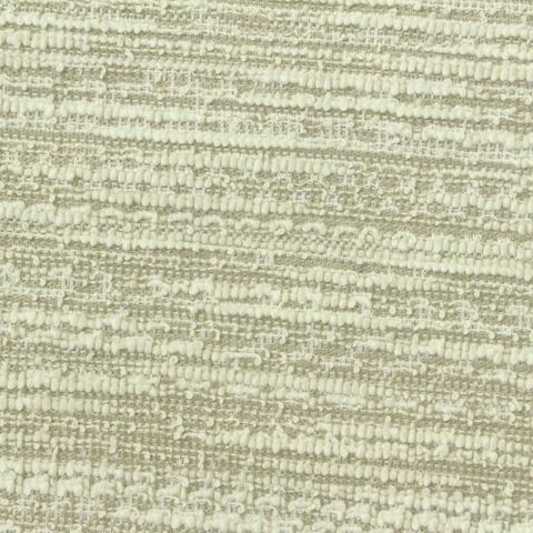 Off-White Horizontal-Stripe Bouclé, Poly-Cotton