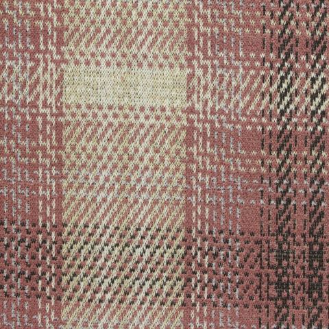 Bold Plaid Polyester Stretch Knit Fabric