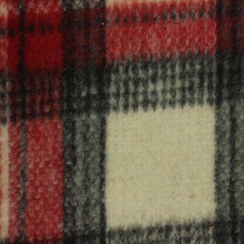 Bold Plaid Polyester Acrylic Woven Fabric