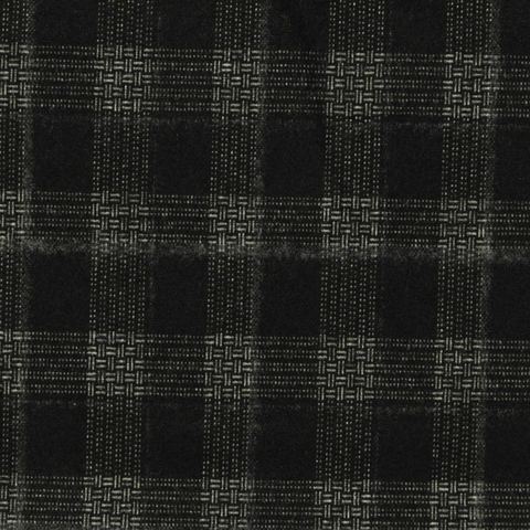 Dark Grey Check Woven, Poly-Viscose