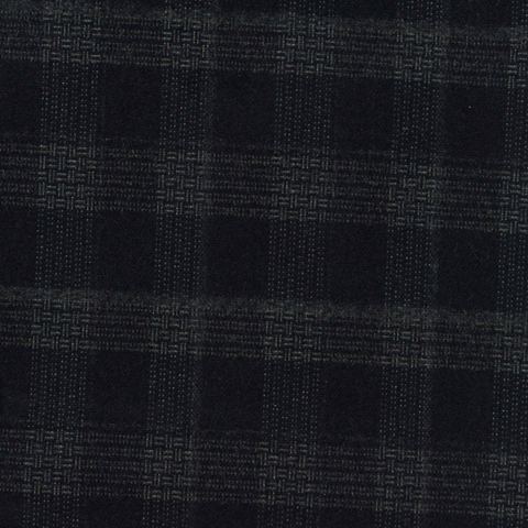 Dark Grey Tone-on-Tone Check Woven, Poly-Viscose