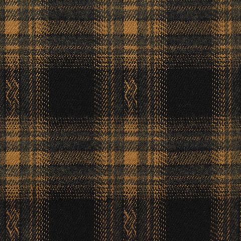 Black Plaid Woven, Poly-Viscose