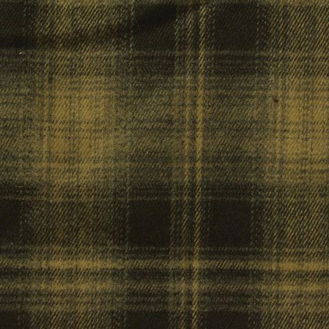Olive Plaid Woven, Poly-Viscose