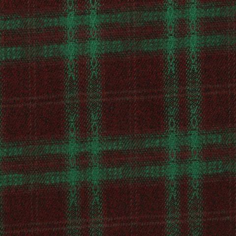 Green Plaid Woven, Poly-Viscose