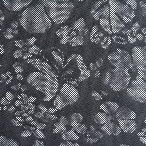 Black Floral Lace, Nylon-Spandex