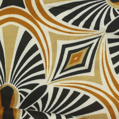 Printed Brushed Polyester Stretch Milk Silk Knit Fabric