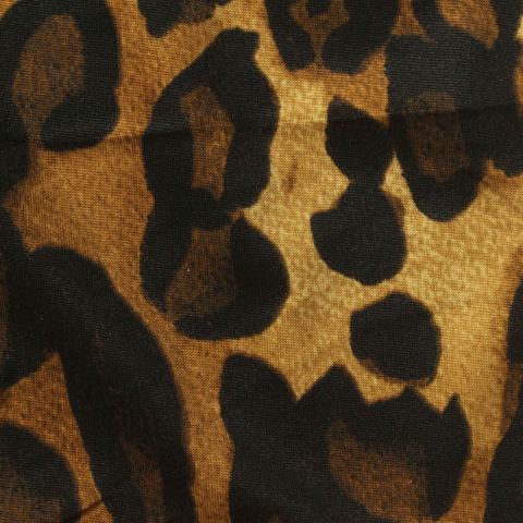 Brown Leopard Milk Silk Knit