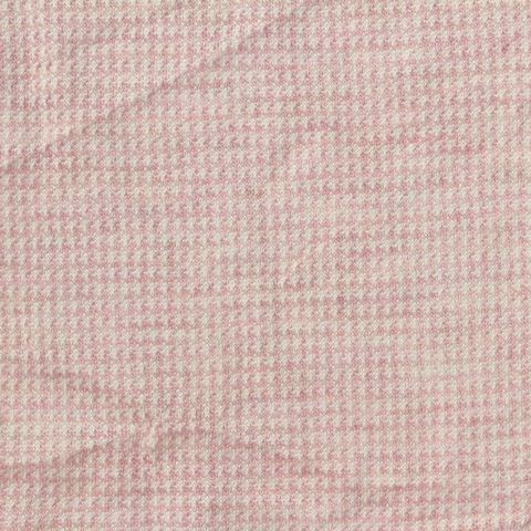 Fine Plaid Polyester Viscose Birdseye Knit Fabric