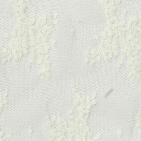 Cream Floral Lace, Nylon-Spandex