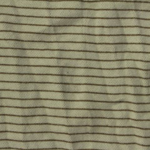 Fine Striped Brushed Polyester Stretch Birdseye Knit Fabric