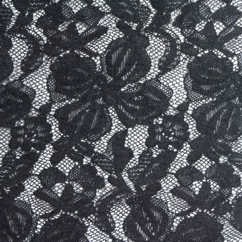 Black Floral Lace, Nylon