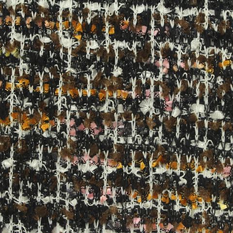 Jacquard Polyester Cotton Metallic Bouclé Fabric