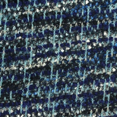 Dark Blue Textured Bouclé, Polyester