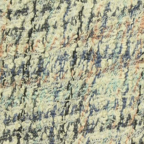 Jacquard Slub Polyester Cotton Bouclé Fabric