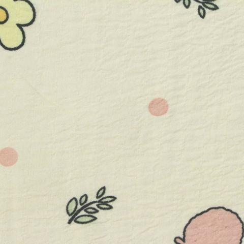 Bold Floral Polyester Stretch Woven Fabric