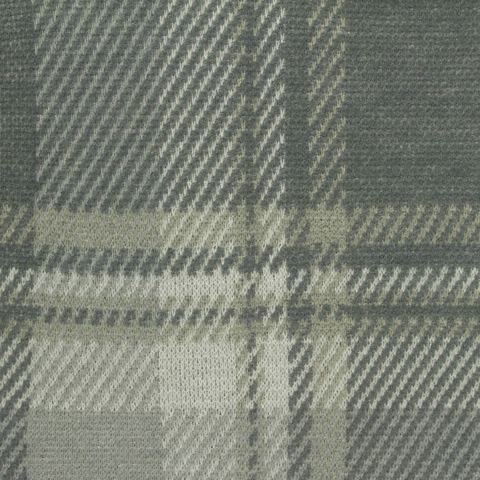 Bold Plaid Brushed Polyester Stretch Knit Fabric