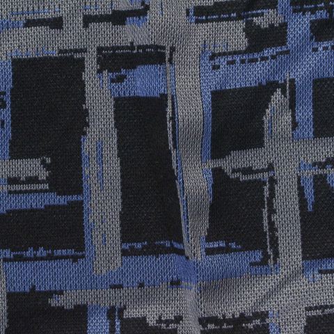 Plaid Polyester Cotton Stretch Knit Fabric