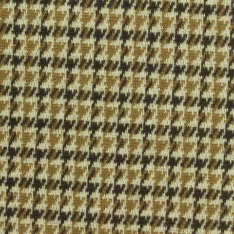 Fine Plaid Brushed Polyester Stretch Knit Fabric