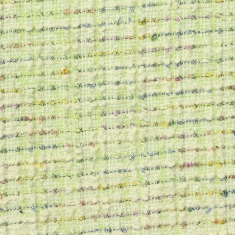 Striped Polyester Cotton Metallic Stretch Bouclé Fabric