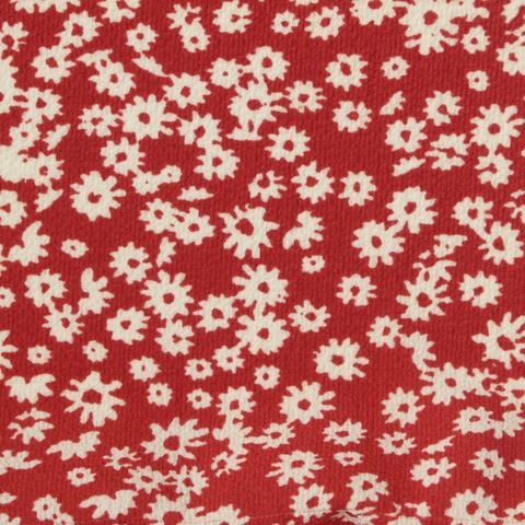 Fine Floral Polyester Stretch Chiffon Fabric