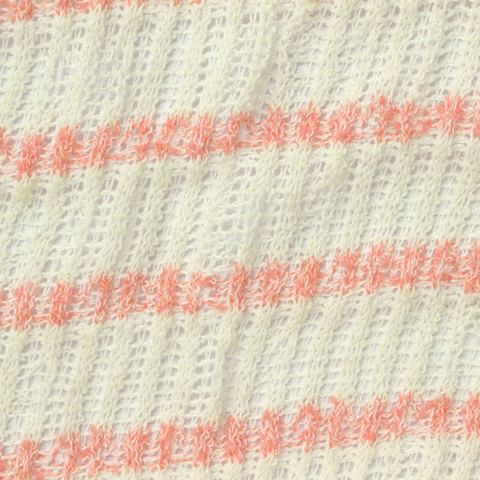 Fine Striped Polyester Stretch Rib Knit Fabric