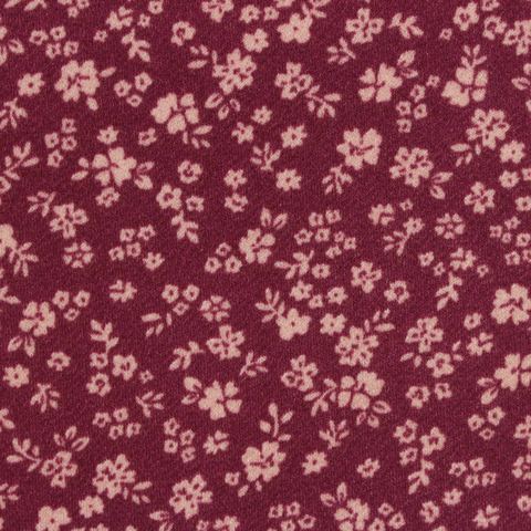 Fine Floral Polyester Stretch ITY Knit Fabric