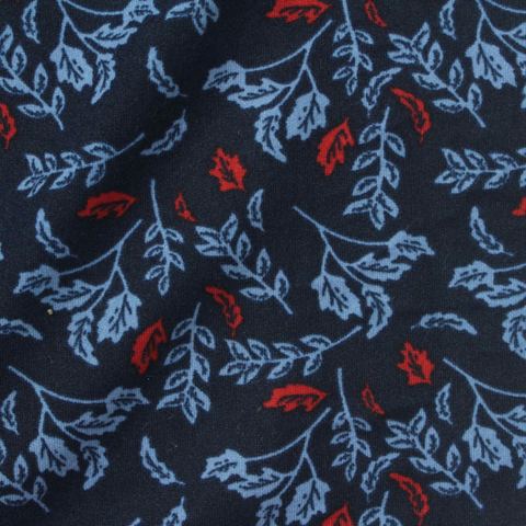 Fine Floral Polyester Stretch Milk Silk Knit Fabric