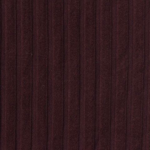 Brushed Polyester Viscose Stretch Rib Knit Fabric