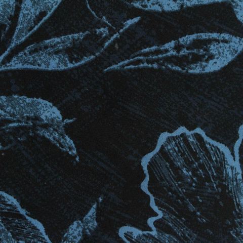 Bold Floral Polyester Stretch Sateen Fabric