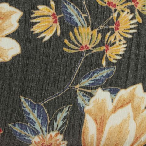 Bold Floral 100% Polyester Chiffon Fabric