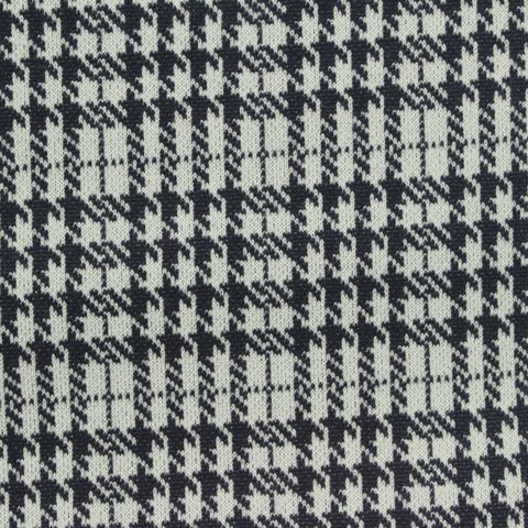 Plaid Polyester Stretch Knit Fabric