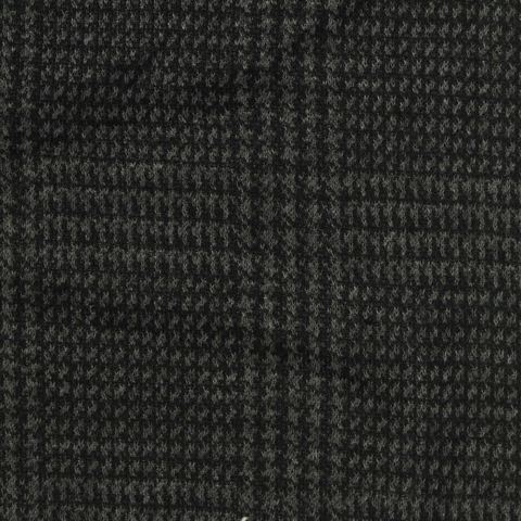 Fine Plaid Polyester Stretch Woven Fabric