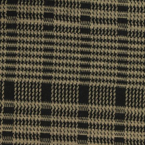 Plaid Polyester Stretch Knit Fabric
