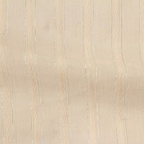 Striped Cotton Metallic Woven Fabric