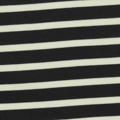 Striped Viscose Nylon Stretch Ponte Knit Fabric