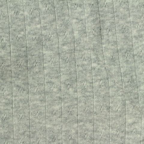 Jacquard Cotton Stretch Pointelle Knit Fabric
