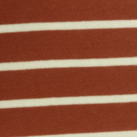 Striped Brushed Cotton Polyester French Terry Fabric